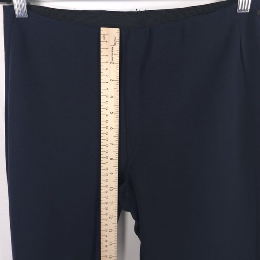 POLO RALPH LAUREN Navy Pull‎ On Dress Pants Ponte Elastic Waist Zip Hem Size 12 - Picture 5 of 12